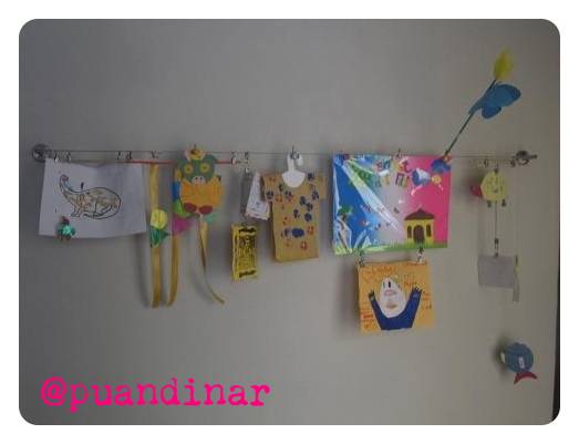 Simple Kid’s Art Display For Your Home