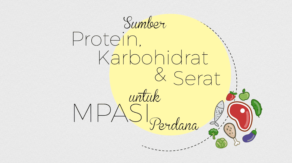 Sumber Protein, Karbohidrat & Serat untuk MPASI Perdana