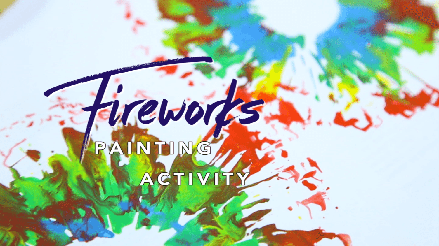 DIY Fireworks Painting Activity