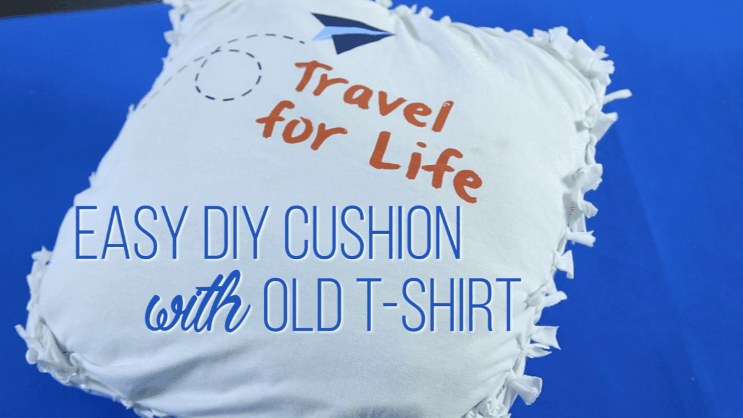 Easy DIY Cushion with Old T-Shirt