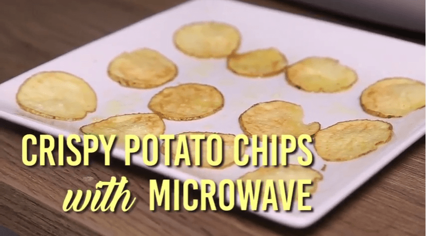 Crispy Potato Chips with Microwave