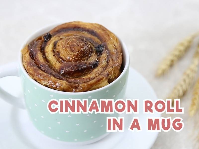 Cinnamon Roll In A Mug