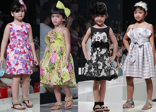 Children's fashion show on sale dresses