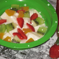 Fruity Almond Tofu Puding