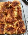 Bread Pudding with Cinnamon Sugar Topping