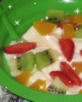 Fruity Almond Tofu Puding
