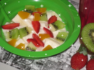 Fruity Almond Tofu Puding