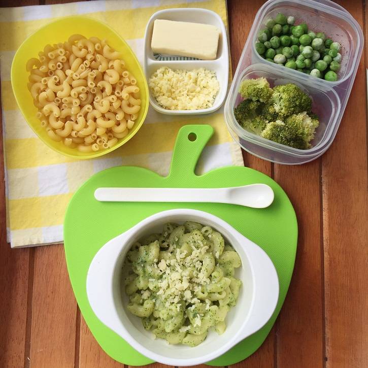 Green Macaroni & Cheese