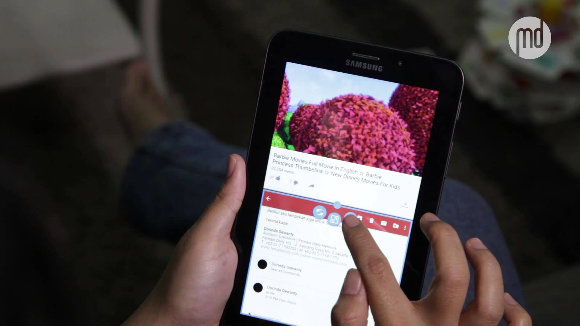 Multitasking Mom with Samsung GALAXY Tab3V