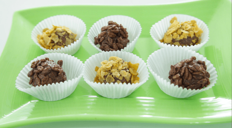 Bola-bola Cokelat Bertabur Sereal