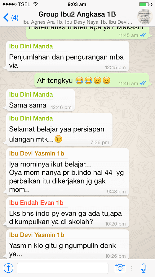 Terima kasih banyak, Geng Ibu-Ibu!