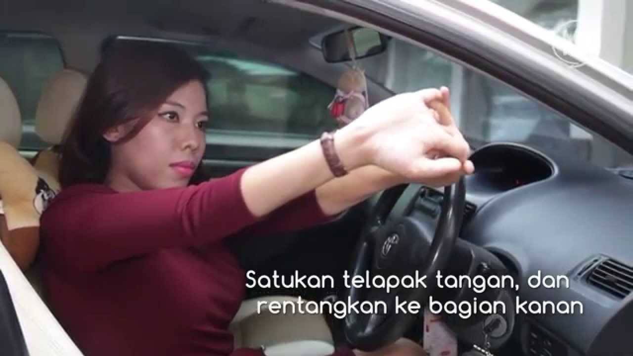Stretching Exercise in Car