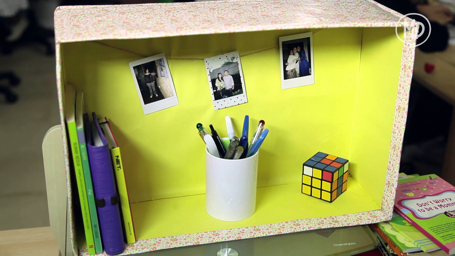 DIY Desk Storage