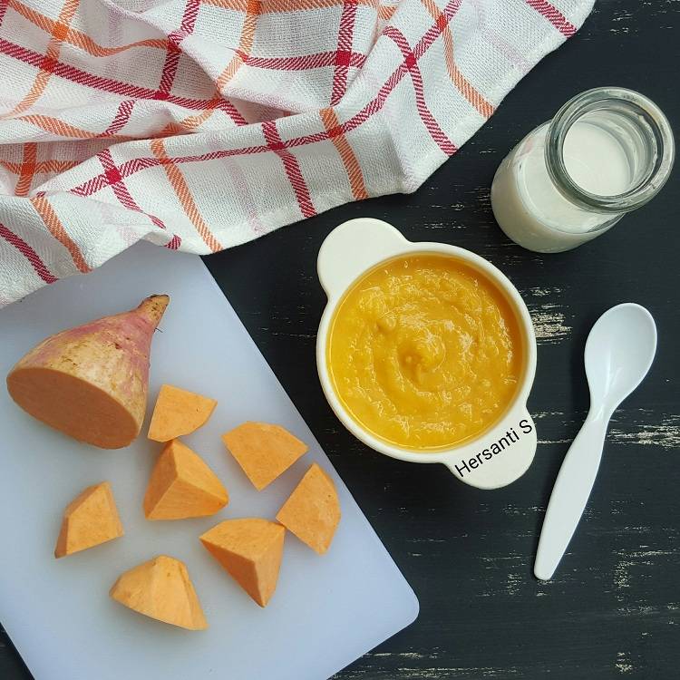 MPASI Untuk Bayi Usia 9 Bulan: Bubur Ubi