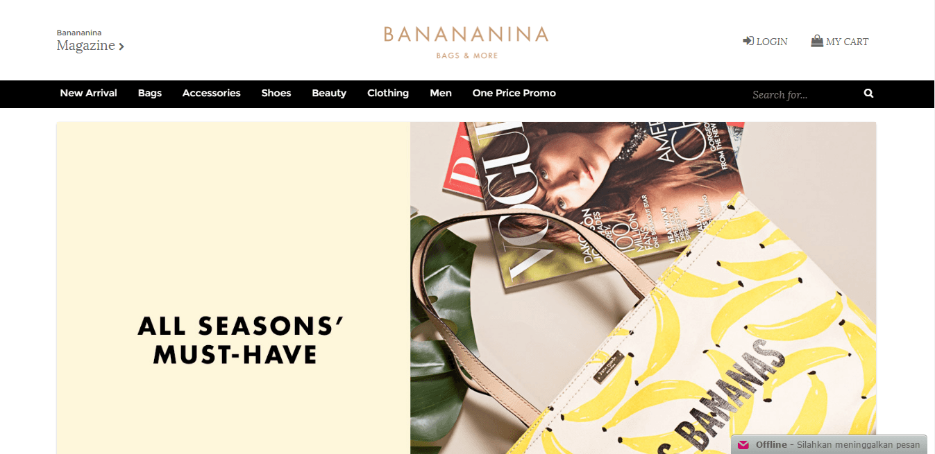 Banananina Hadir dalam Bentuk eCommerce