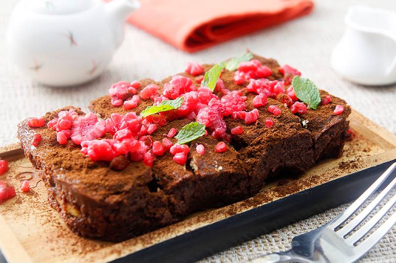 Chocolate Cake with Orange Marmalade & Coffee