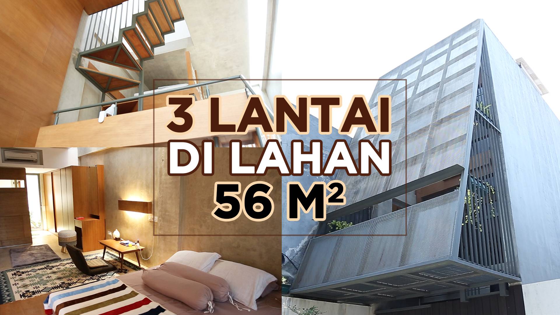 Bangun Rumah 3 Lantai, di Lahan 56 Meter Persegi!