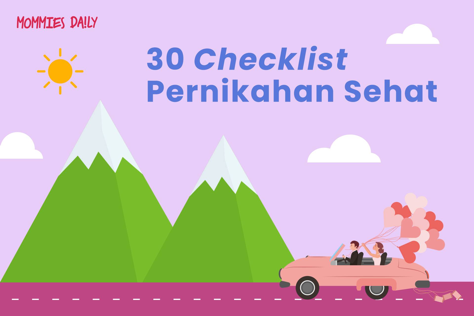 Infografik: 30 Checklist Pernikahan Sehat