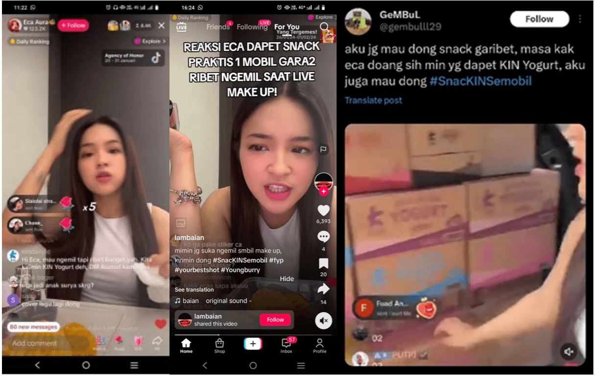 Snack Anti Ribet Ini Bikin Live Streaming Eca Aura Jadi Trending Topic!