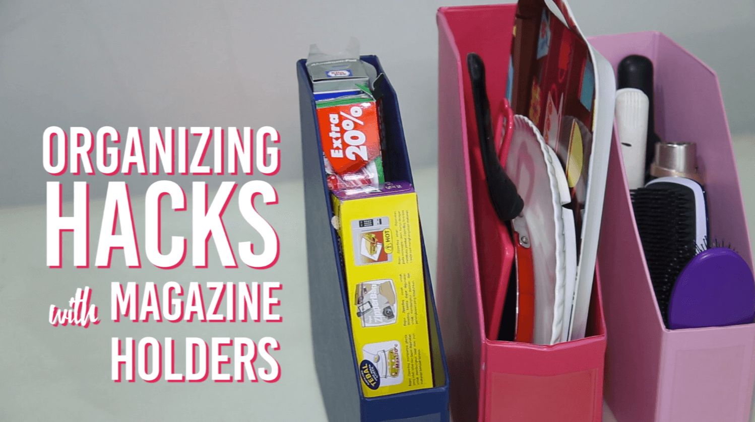 Organizing Hacks with Magazine Holders