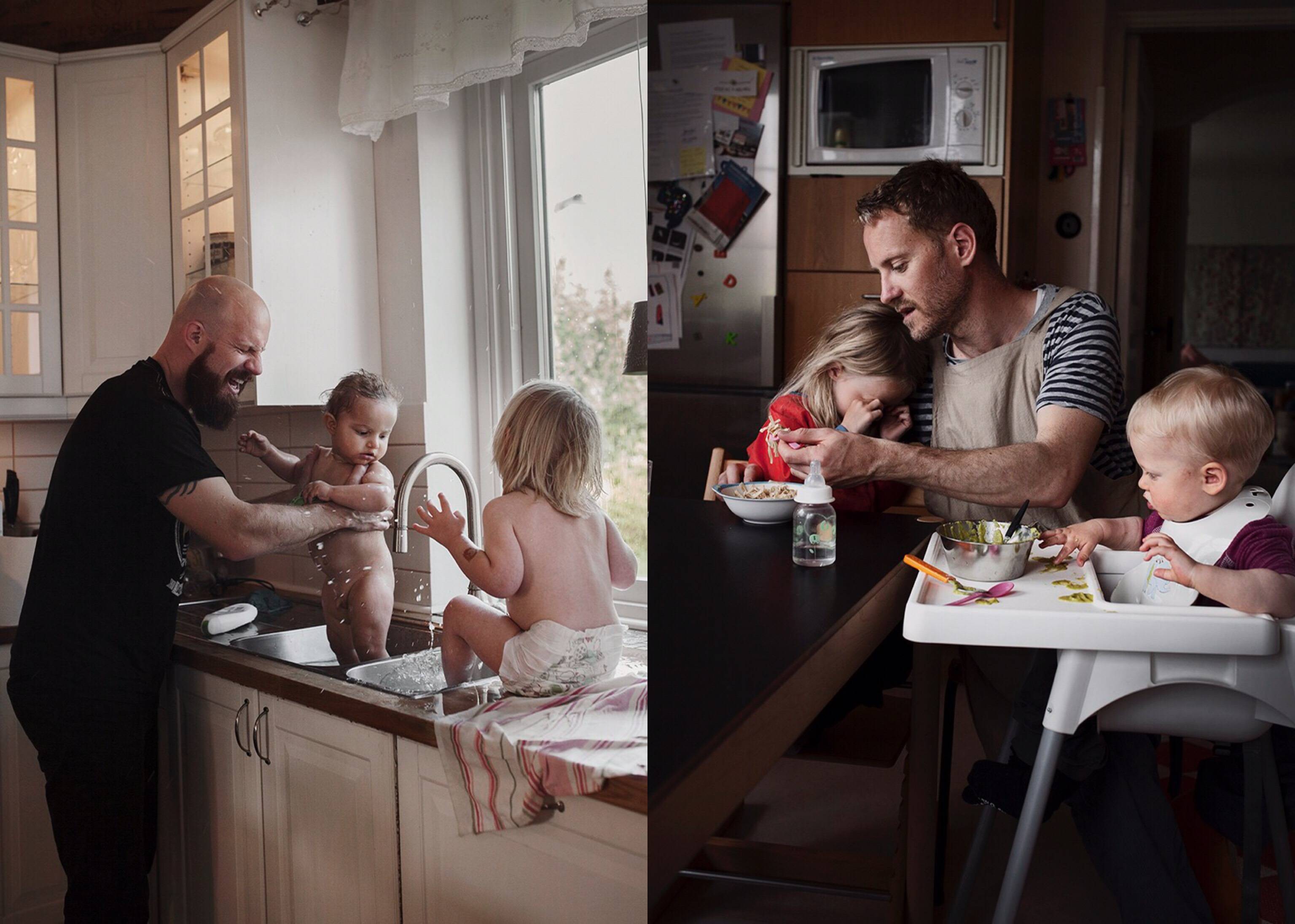 Esai Foto “Swedish Dads” , Ketika Ayah Bersedia Repot Urus Anak & Rumah