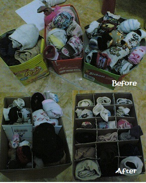 DIY tempat  kaos  kaki1 Mommies Daily