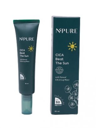 N'PURE Cica Beat The Sun SPF 50 PA++++ sunscreen lokal