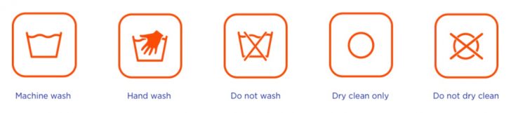 simbol laundry pakaian