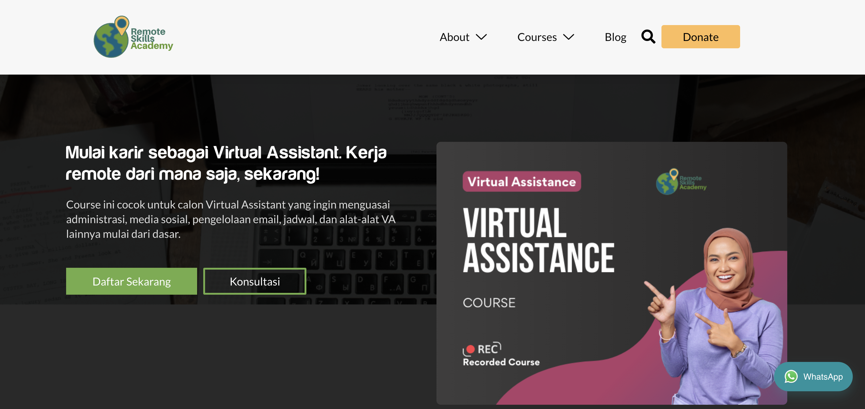 Tempat Kursus Virtual Assistant - Remote Skill Academy