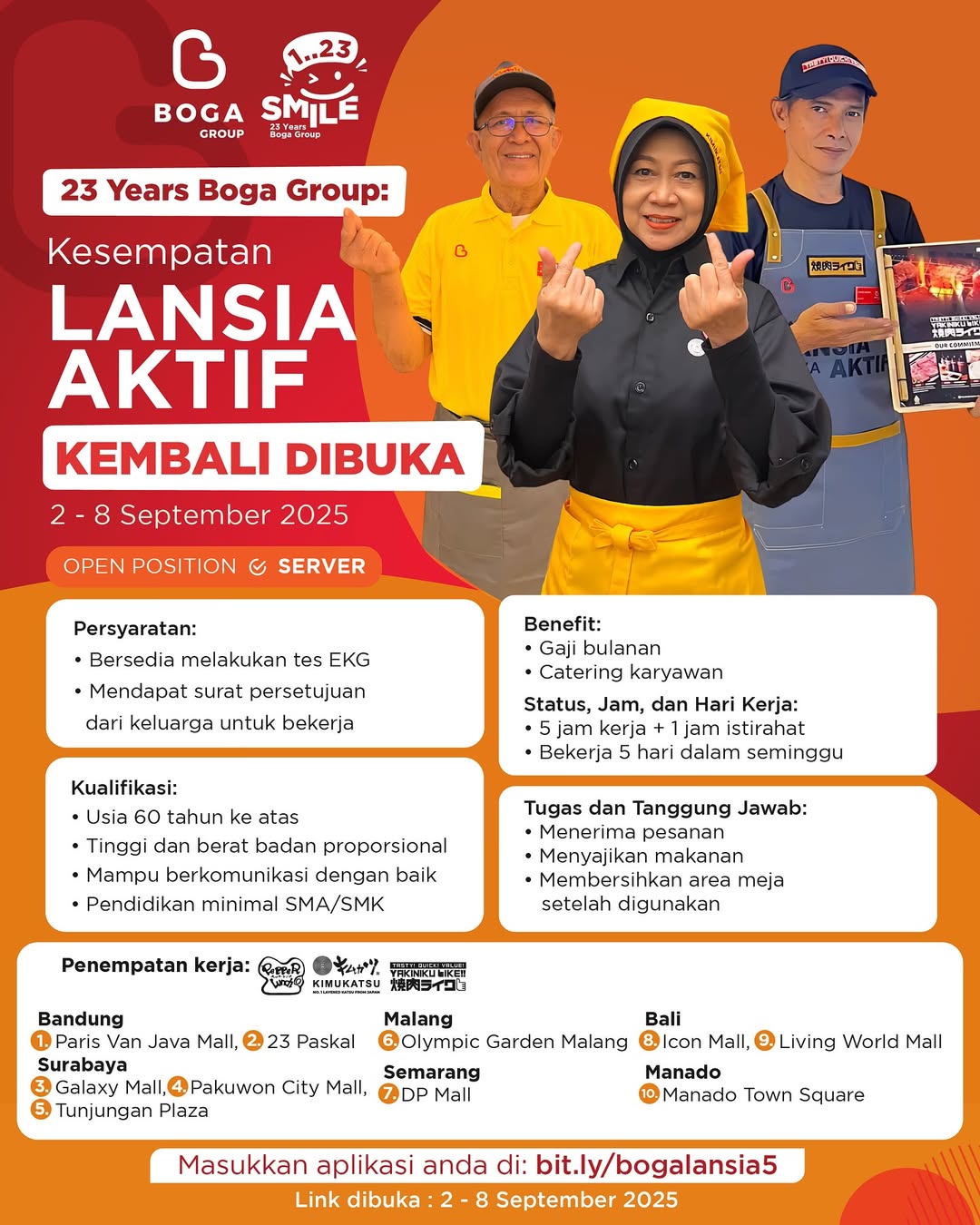 lowongan kerja lansia