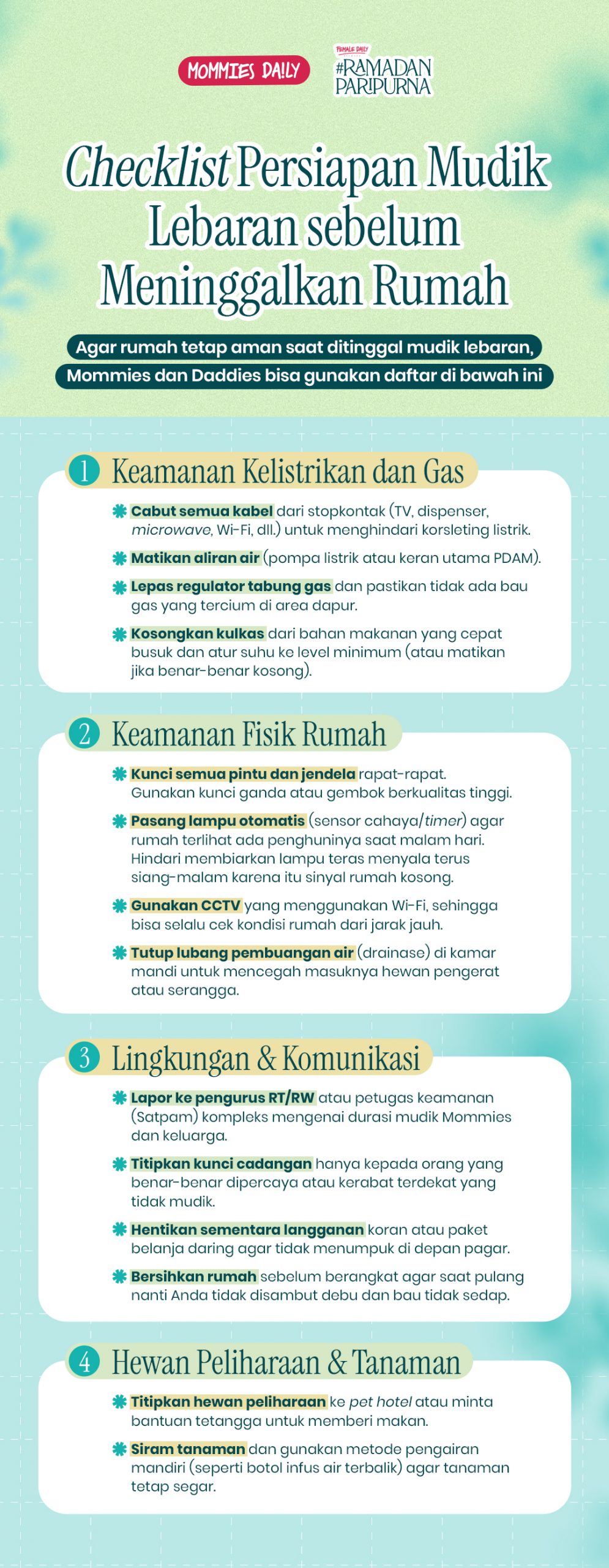 Checklist Rumah Aman saat Mudik: Tenang Selama Perjalanan!