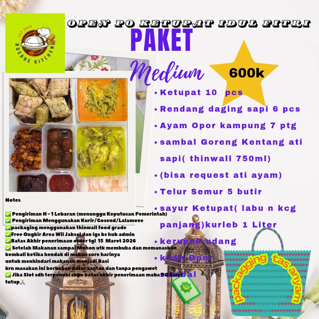 Rekomendasi Katering Lebaran untuk Keluarga