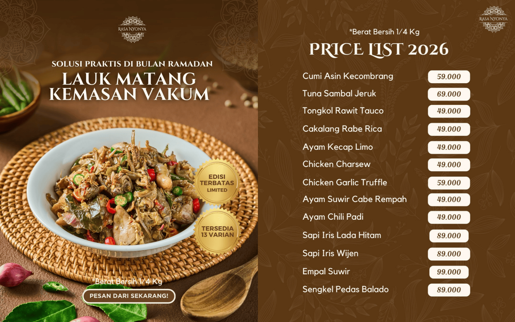 Rekomendasi Katering Lebaran untuk Keluarga