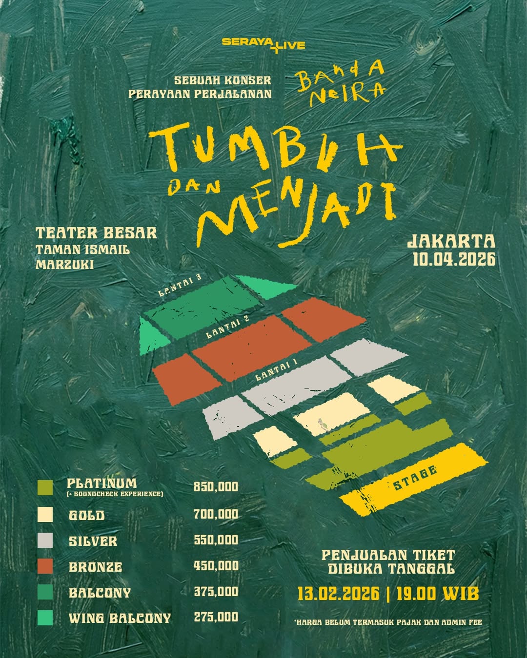 8 Acara dan Kegiatan Seru di Jakarta 6–12 April 2026 konser bandar neira