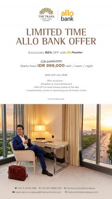 The Trans Luxury Hotel Surabaya: Fasilitas hingga Promo Menginap