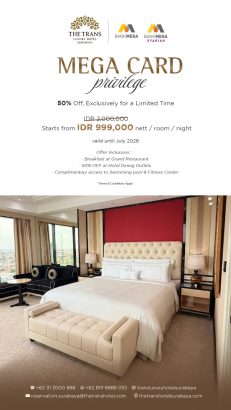 The Trans Luxury Hotel Surabaya: Fasilitas hingga Promo Menginap