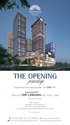 The Trans Luxury Hotel Surabaya: Fasilitas hingga Promo Menginap
