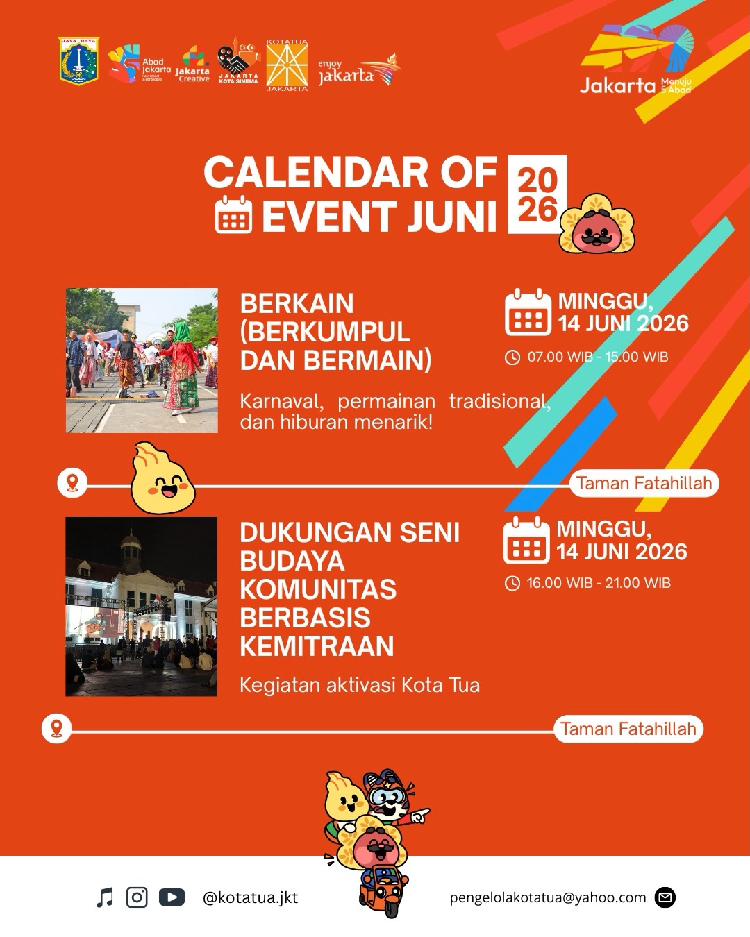 Acara Seru di Jakarta 8–14 Juni 2026: Konser, Festival, dan Pameran